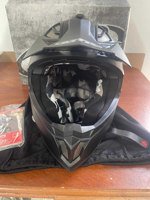 Cască de motocross enduro MTR X7B Evo, ECE 22.06, fără viziera cu sistem de ventilație, cască de downhill potrivită ca cască integrală pentru MTB