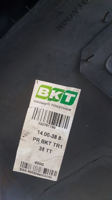 Cauciucuri noi BKT 14.00-38 8 pliuri avem si cu 12 livram gratuit