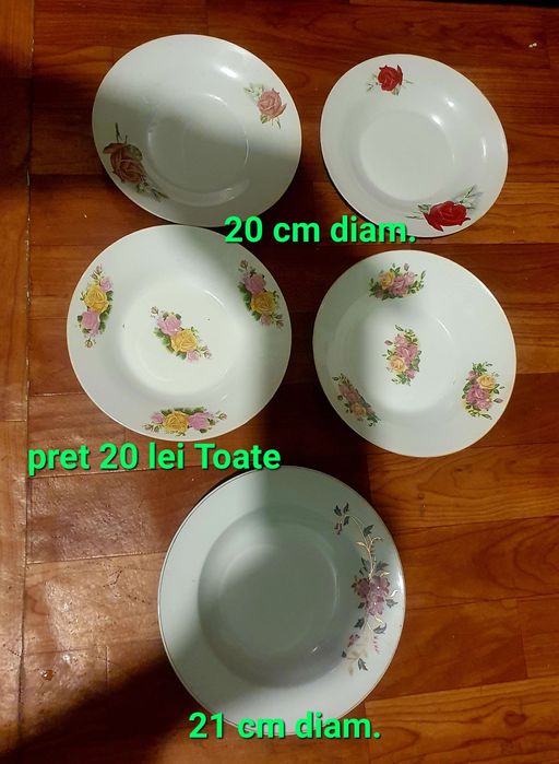 Farfurii portelan cu semnatura