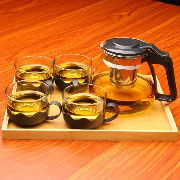 Стеклянный чайный набор