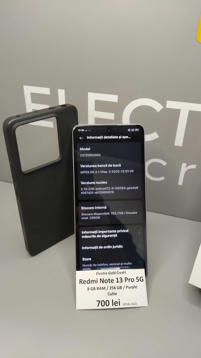 Redmi Note 13 Pro 5G Aurora Purple/8GB RAM/256GB/Cutie/ca NOU! ID541