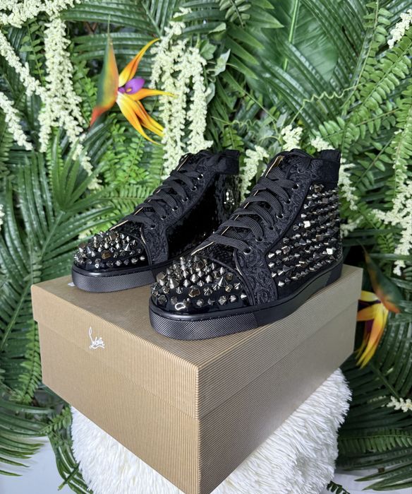Christian Louboutin High Multi Black Spikes