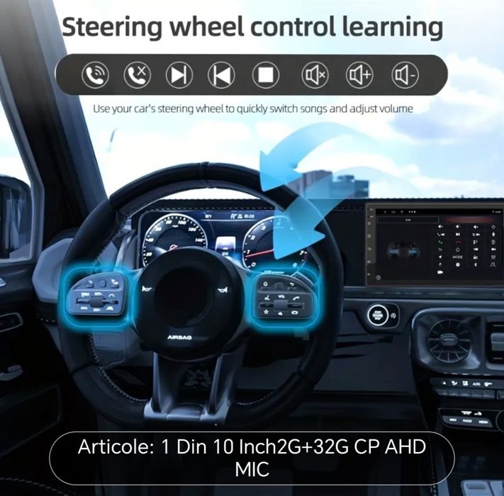 Navigatie QLED auto 10 inch VW Audi Skoda Seat  Skoda BMW Mercedes