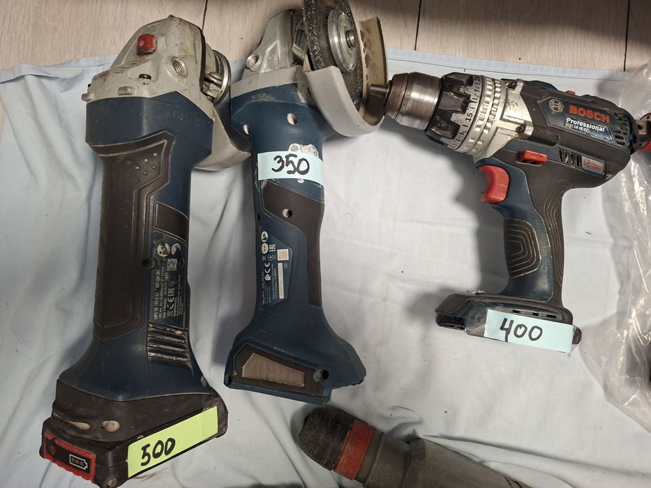 Lot scule profesionale acumulator Bosch / Milwaukee / Metabo + mască s