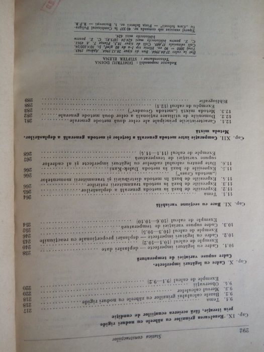 statica constructiilor 1965 Ed.Didactica si Pedagogica