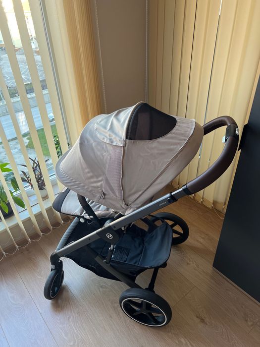 Бебешка количка Cybex Balios S Lux 2025 + кош Cot S Lux Almond Beige