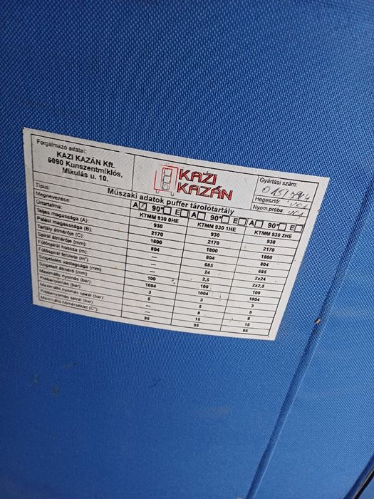 Vand pufer de 1000 l,in stare f.buna. nu asigur transport.