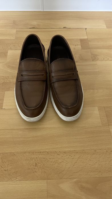 Мужские лоферы кожанные новые