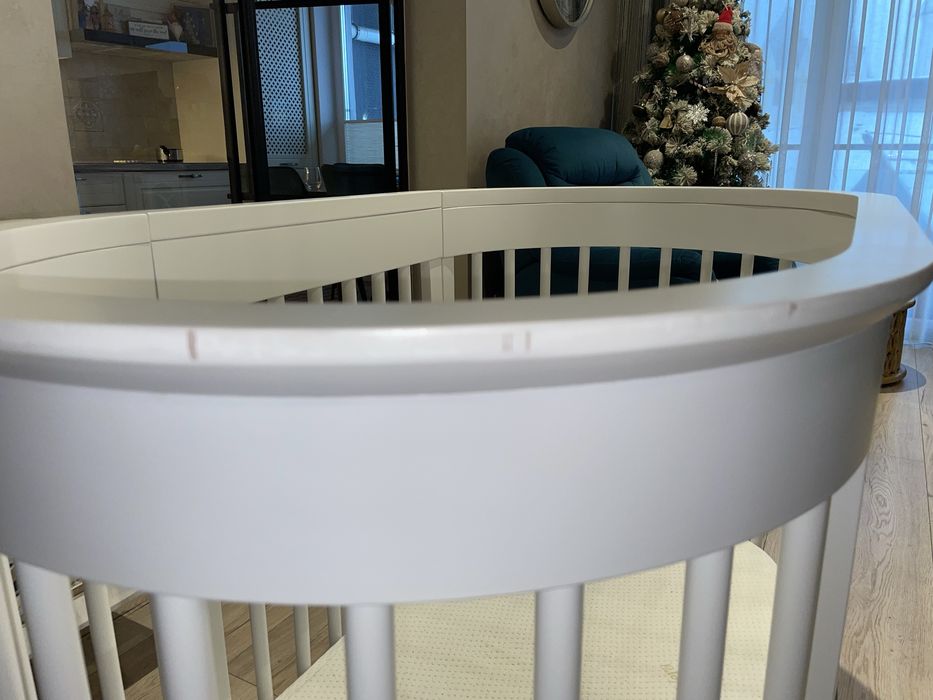 Patut oval alb lemn Azzura Design-Olalla