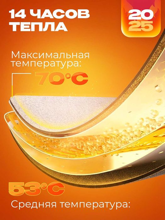 Грелка самонагревающаяся для рук GODSUNGBY, хотпак, 18 часов, 100г