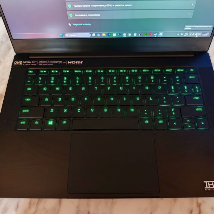 14' 2.5K 165Hz Ryzen 9 5900HX Razer Blade Advanced 16GB DDR4/1TBNVMe/Nvidia RTX 3080 8GB/