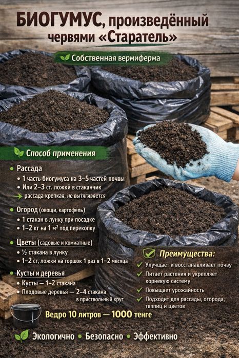 Продам биогумус