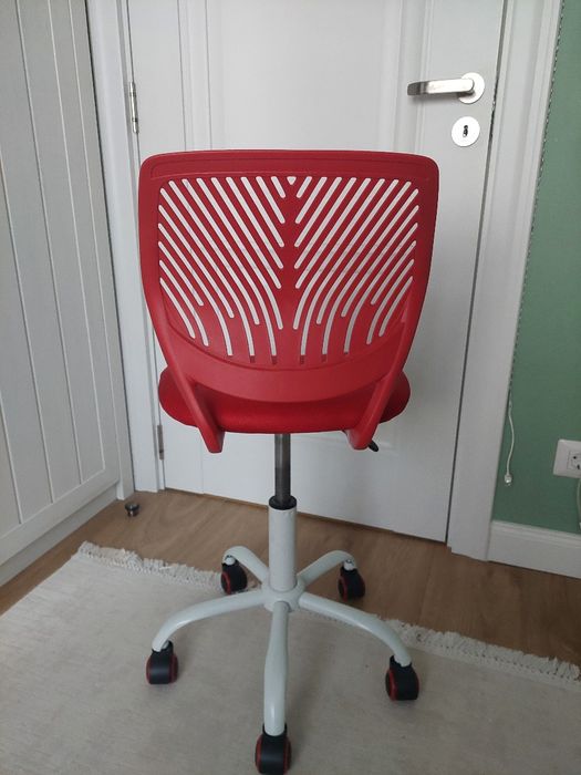 Scaun birou ergonomic cu rotile, rosu