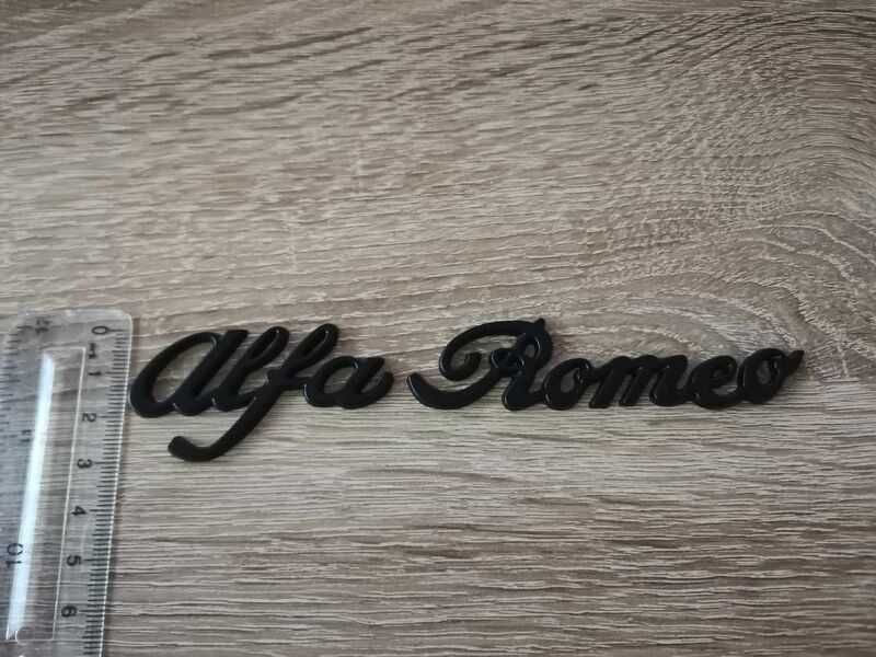 Alfa Romeo Алфа Ромео черен надпис