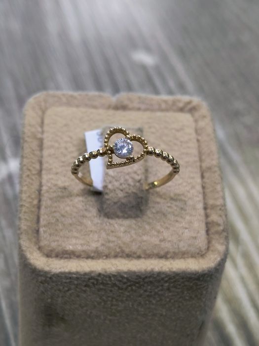 Златен Пръстен Сърце 1.22гр / 14К