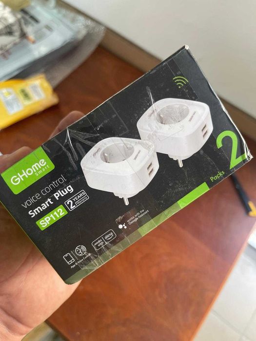GHome Smart cu USB 16A, priză WLAN cu măsurare a consumului de energie, control de la distanță prin aplicație, compatibilă cu Alexa, Google Assistant