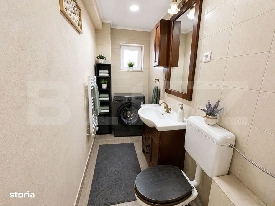 Apartament cu scara interioara, 100mp, 5 camere, 2 bai, Cetate