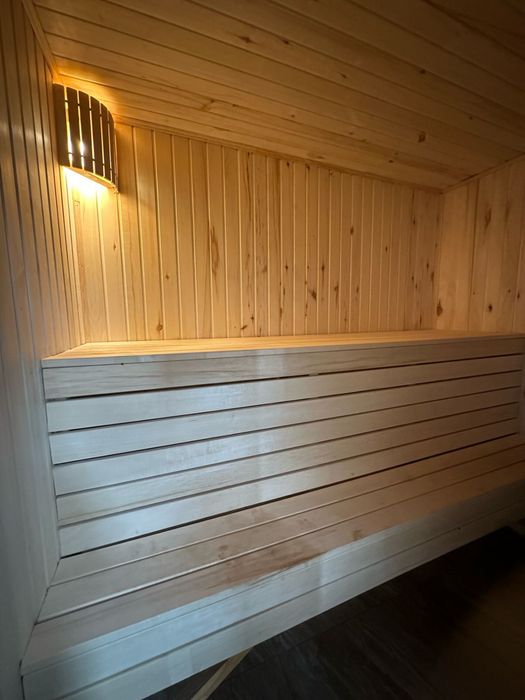 Баня с  Бассейном на  дровах