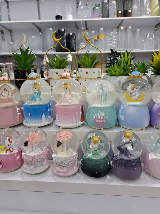 Снежный шар музыкальный с подсветкой