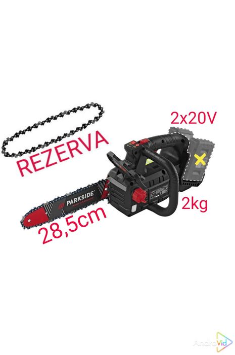 Parkside drujba cu o mana electrica 40V ferastrau lant cu bateri 20V