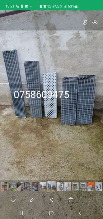 Trepte zincate 127x28