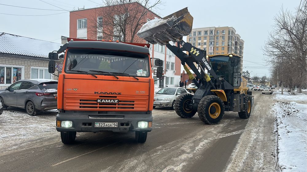 Мусор вывоз погрузчик +камаз