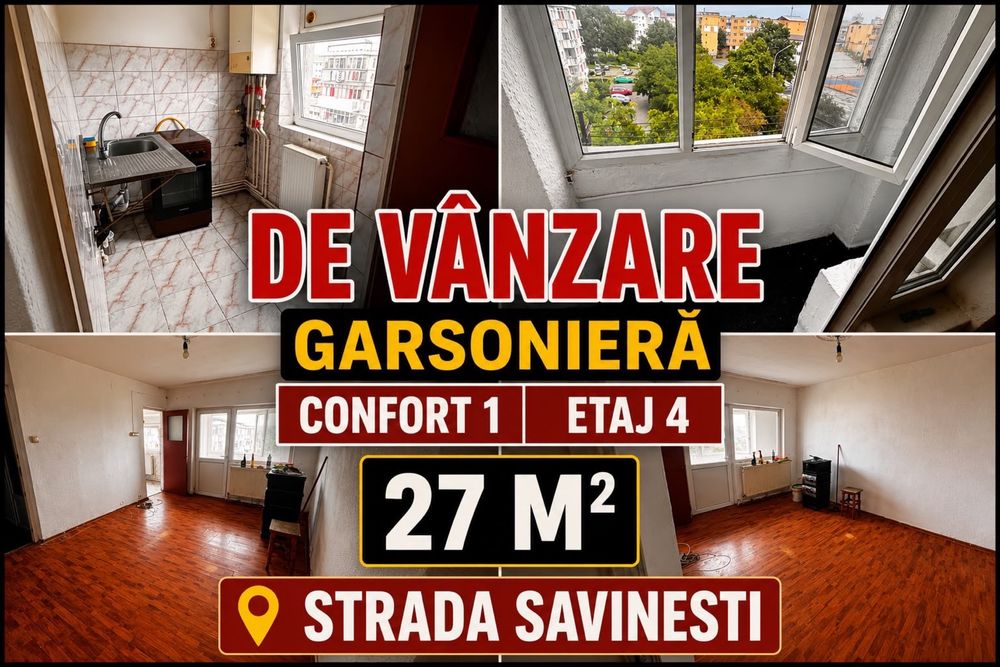 Garsoniera cf 1 , 27 m 2