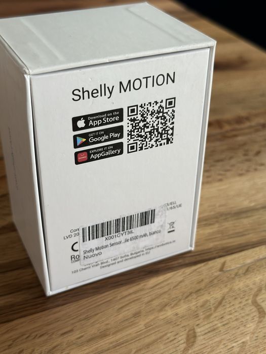 Senzor lumina/mișcare Shelly Motion, nou