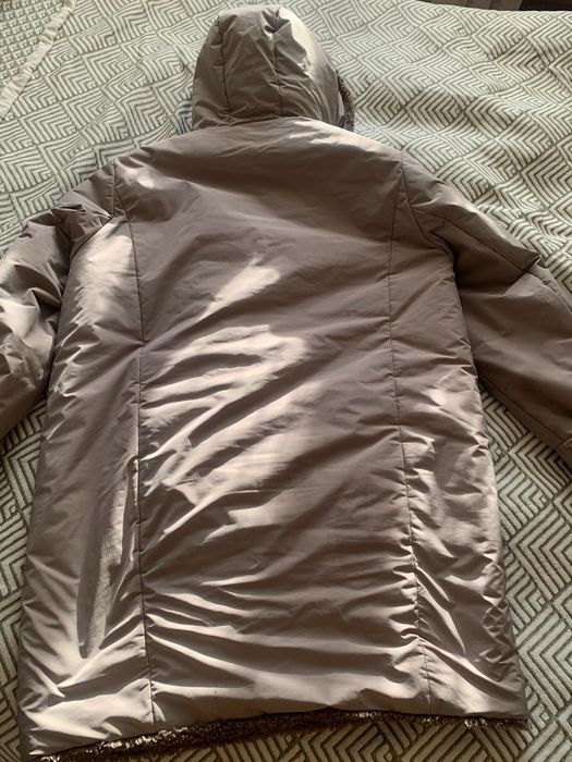 Женское пальто с капюшоном