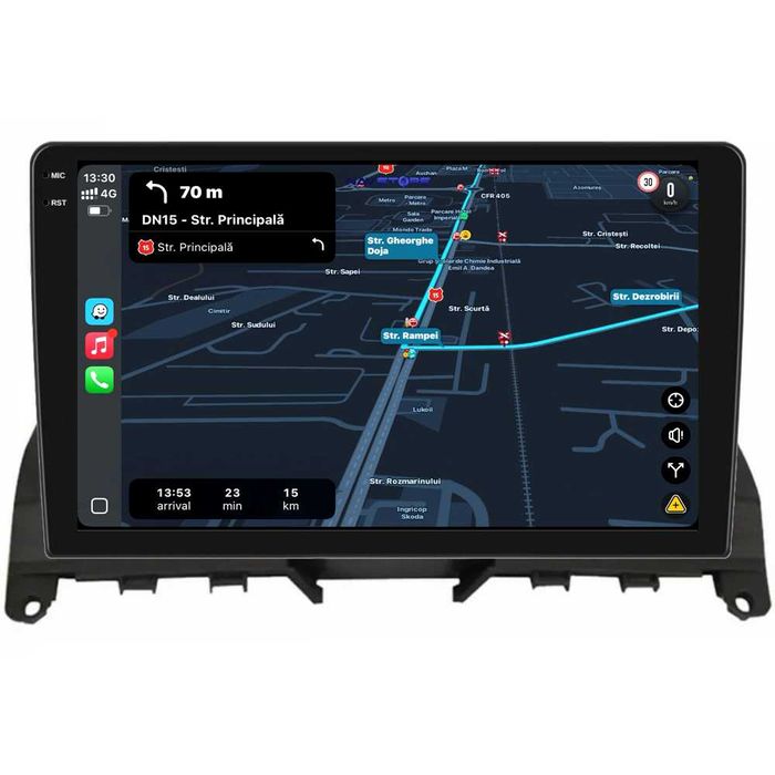 Navigatie Dedicata Mercedes C W204, 9Inch, Bluetooth, WiFi, Carplay
