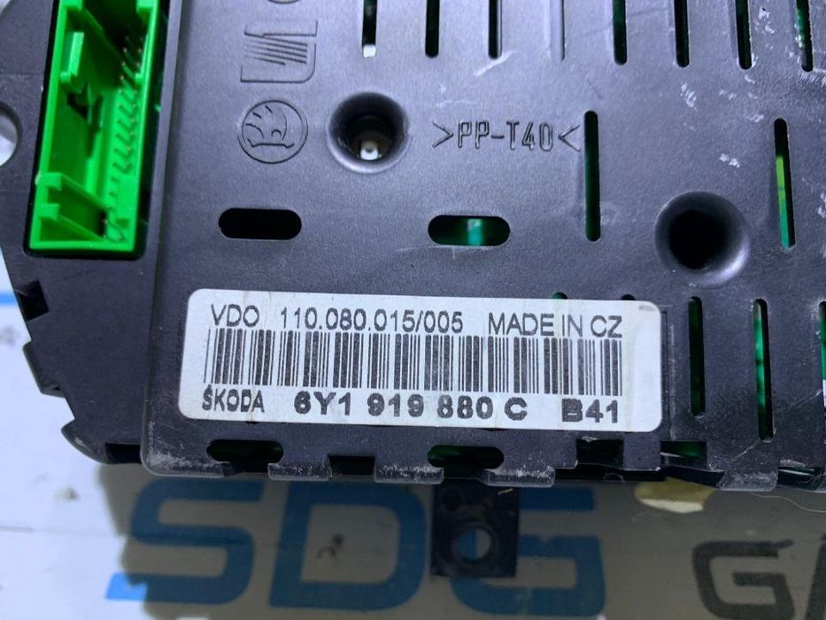 Display Ceas / Ceasuri Bord Skoda Fabia 1 1.4 2001 - 2007 Cod Piesa : 6Y1 919 880 C / 6Y1919880C