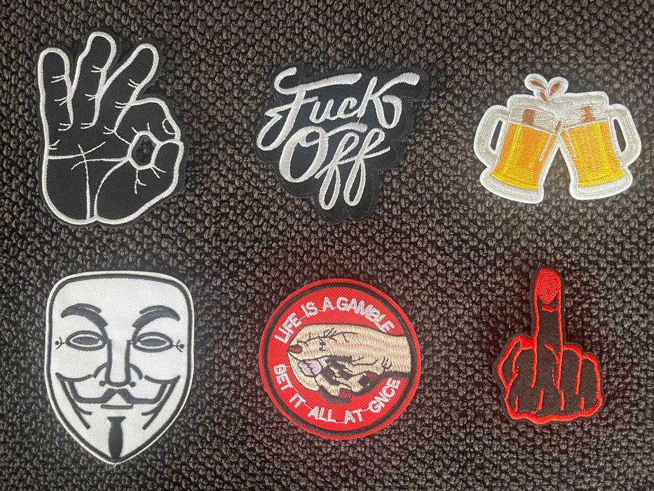 Petic/Patch/Emblema brodat geaca/vesta/etc piele/textil moto/rock/punk