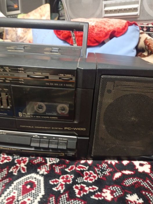 Radio dublu caset JVC   PC w 100 original