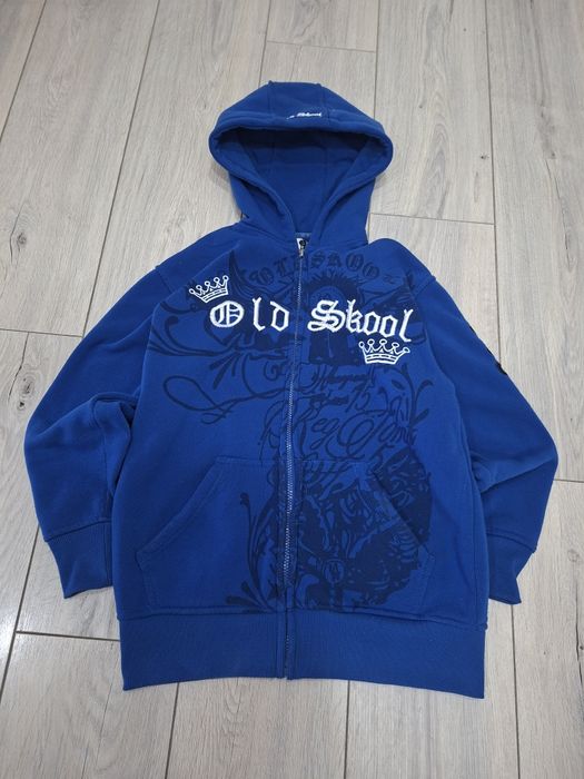 Vintage Old School Zip-hoodie