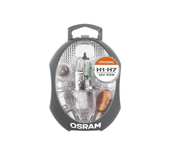 Set becuri auto Osram CLKH1/H7 12V; kit: H7, H1, P21W, PY21W, P21/5W, R5W, W5W, 3 sigurante