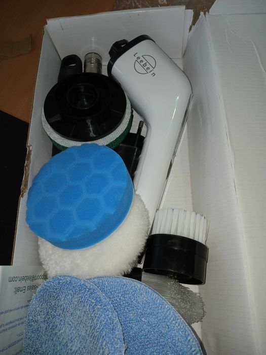 Perie electrica Leebein, 8 capete, maner extensibil, 400 RPM