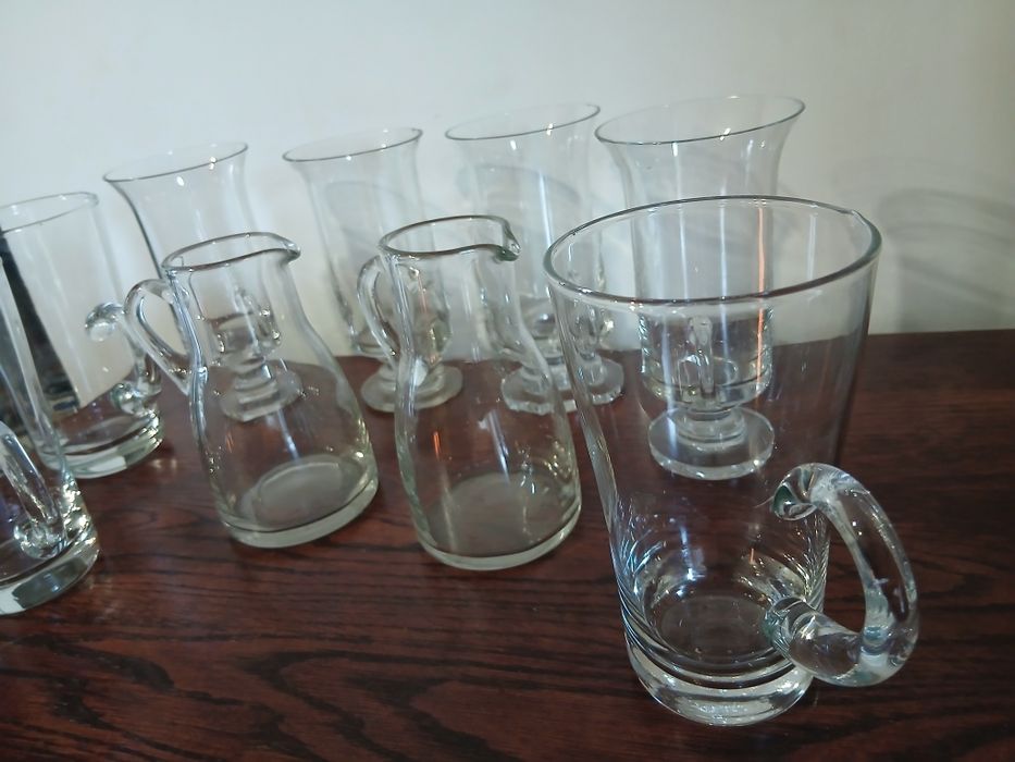 Vand 9  pahare vintage anii 80 stare  perfecta