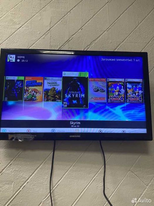 Xbox 360 Slim Freeboot+куча игр