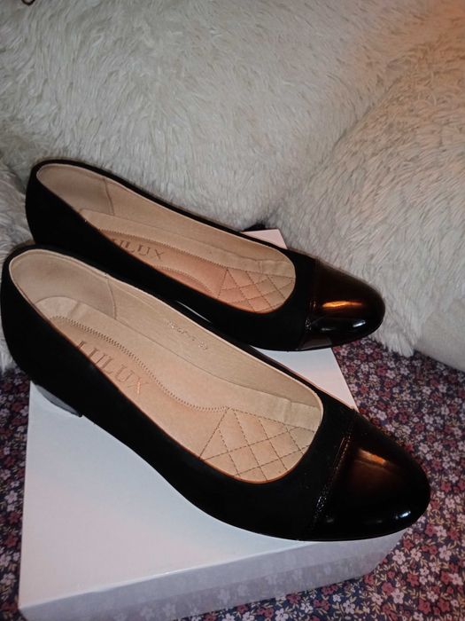 Pantofi   damă piele/lac