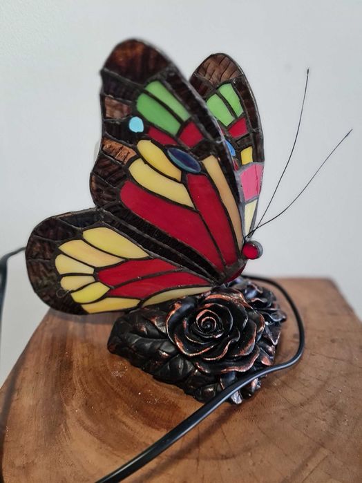 Антична лампа  пеперуда  стил Тифани