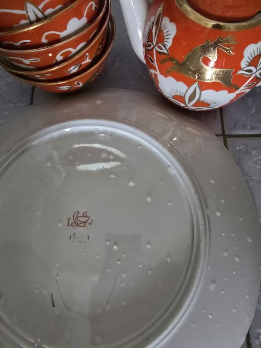 Сервиз чайный "Золотой олень"  высший сорт  ТФЗ