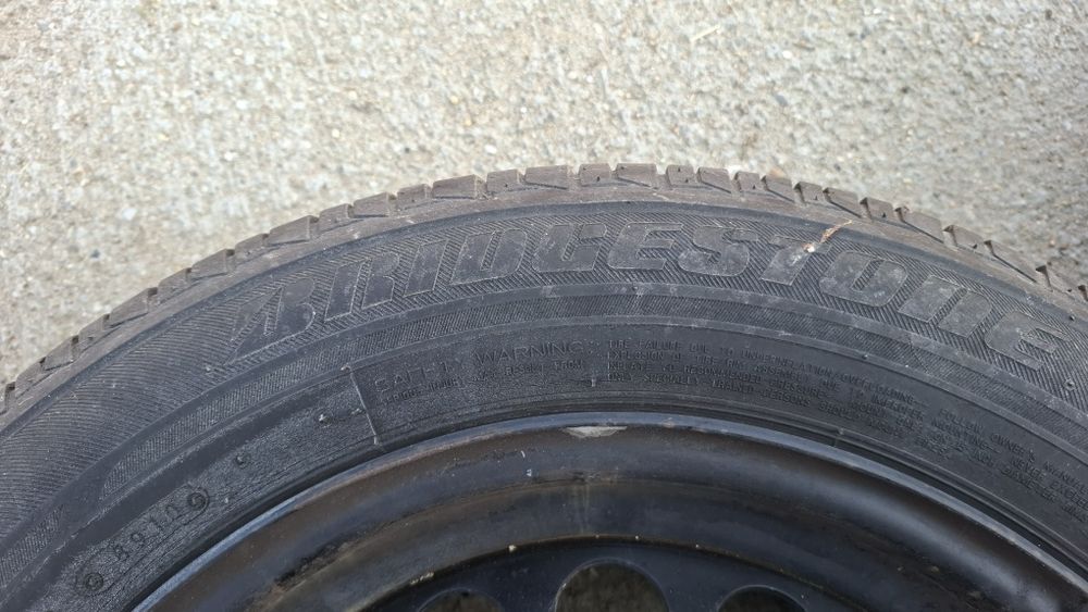 Jante tablă R15 ET40 cu anvp 185/65 R15 Bridgestone