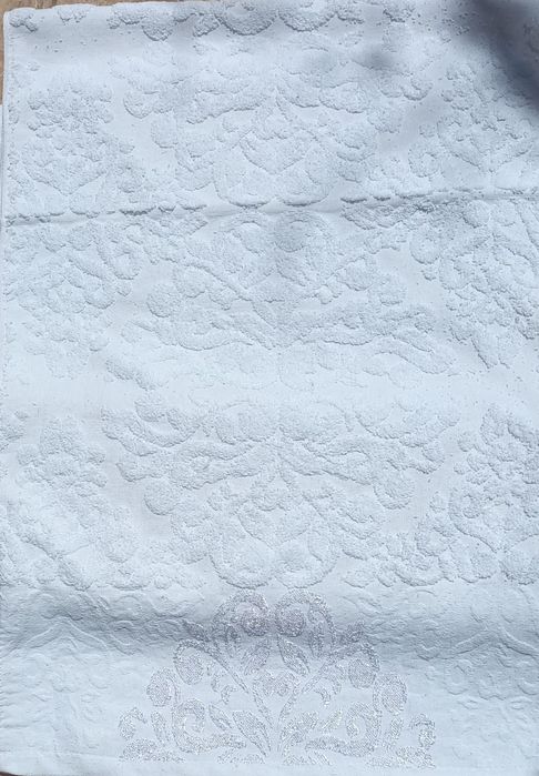 Set 3 prosoape baie 50x100 cm, albe