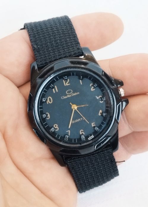 Ceas bărbătesc Charles Delon cu quartz, din oțel inoxidabil