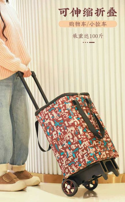 Bozorlik va sayohat uchun aravacha-sumka -Тележка для покупок и поездо