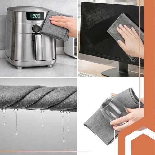 Кърпи за прозорци само с вода / Mагическа кърпа за прозорци - 3бр.