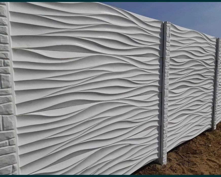 Gard din placi de beton armat montaj transport