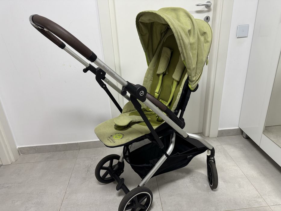 Carucior rotativ 360  Cybex Eezy S Twist+ 2 Silver Nature Green