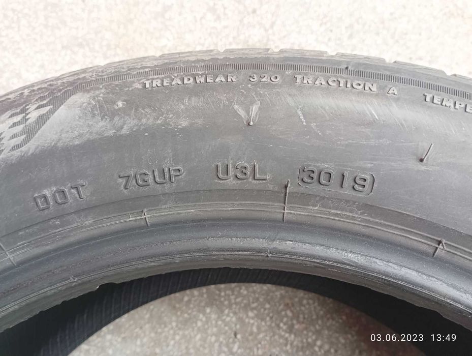 4 бр. летни гуми BRIDGESTONE TURANZA T005 225/55 R17 97W DOT 3019
