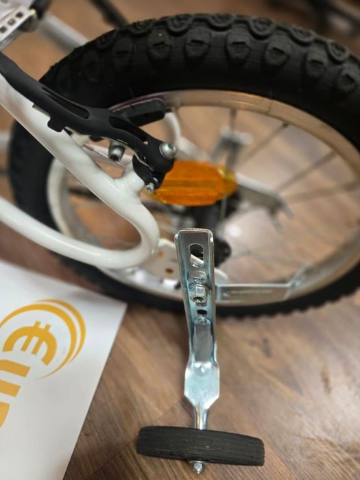 Bicicleta BTWIN 16 inch 4-6 ani DISCOVER 100 Alb Copii -P-